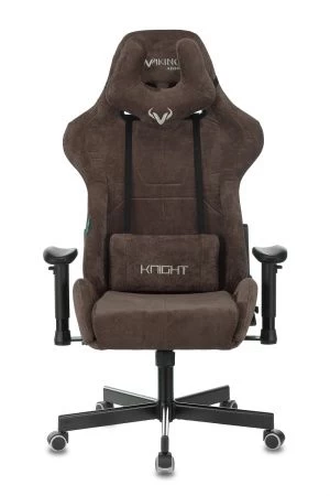 Кресла для геймеров - Кресло игровое Zombie VIKING KNIGHT Fabric темно-коричневый Light-10 с подголов. крестовина металл