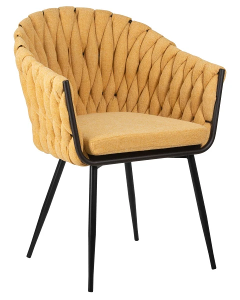 Купить Набор 2 шт Стул обеденный DOBRIN MATILDA, жёлтая ткань (LAR 275-8) по низкой цене