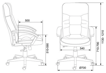 Кресла руководителя - Кресло руководителя Бюрократ T-9908AXSN-Black черный TS-584 крестовина пластик