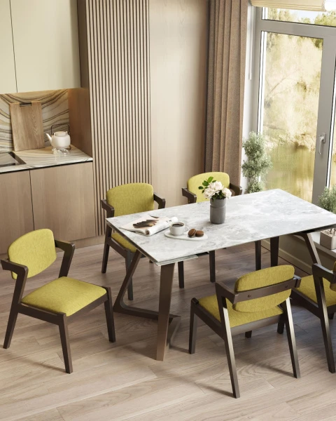 Купить Стул обеденный VIVA оливковый 2 шт. по низкой цене