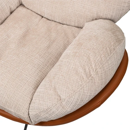 Купить Кресло BLISS оранж/серый, экокожа, шенилл по низкой цене