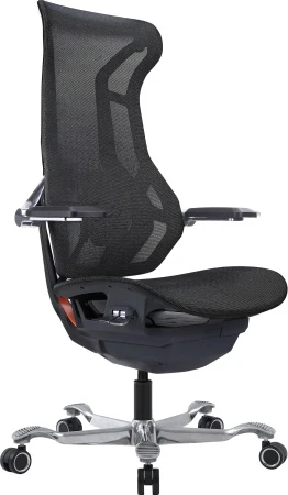 Эргономичное кресло Everprof Atom Black (Атом Блэк) Сетка Черный