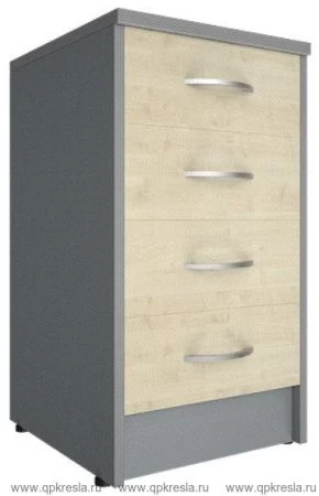 Тумба приставная (4 ящика, с замком) А.ТП-4