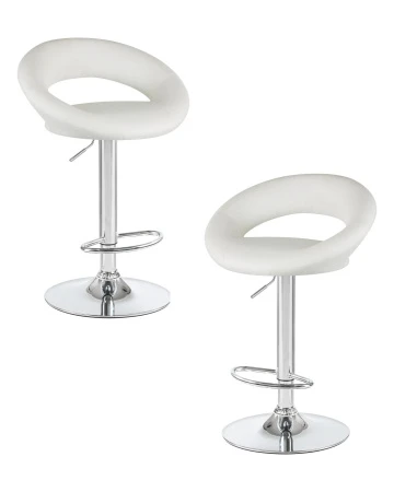 Набор 2 шт Стул барный DOBRIN MIRA, белый