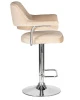 Купить Стул барный DOBRIN CHARLY, бежевый велюр (MJ9-10) по выгодной цене для кафе, ресторанов и кухни