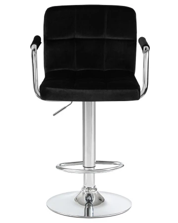 Купить Стул барный DOBRIN KRUGER ARM, черный велюр (MJ9-101) по выгодной цене для кафе, ресторанов и кухни