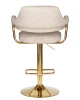 Купить Стул барный DOBRIN CHARLY GOLD, бежевый твид (LEO26) по выгодной цене для кафе, ресторанов и кухни