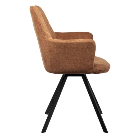 Купить Стул Grant терракотовый шенил на поворотном механизме по низкой цене