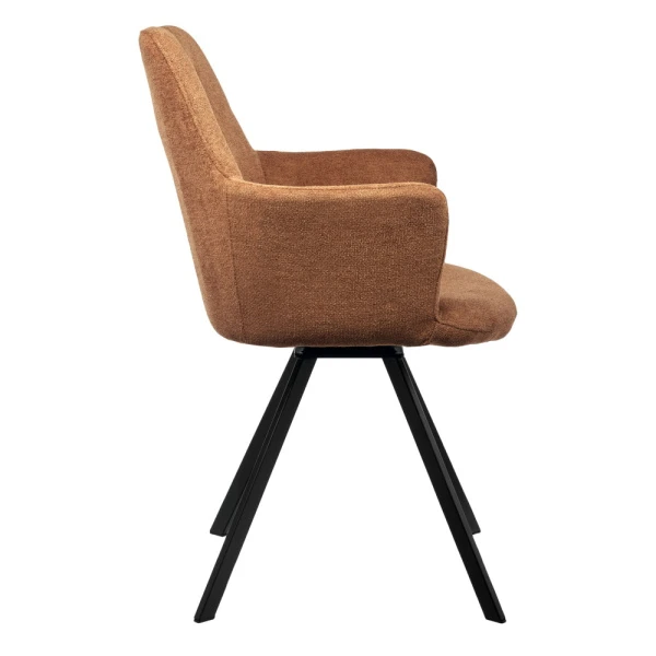 Купить Стул Grant терракотовый шенил на поворотном механизме по низкой цене