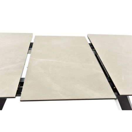 Купить Стол Adam раскладной 140-190x90x75см, бежевый, чёрный по низкой цене