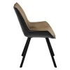 Купить Стул Soft светло-коричневый с чёрным, рогожка в интернет-магазине КупиКресла.ру