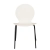 Купить Стул Wave белый с черными ножками по низкой цене