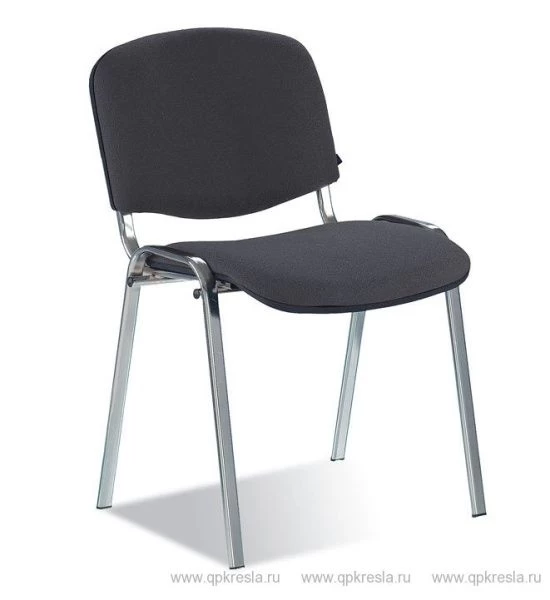 Офисный стул ИЗО хром (ISO chrome) Nowystyl (C - Ткань CAGLIARI, C 11 черный)