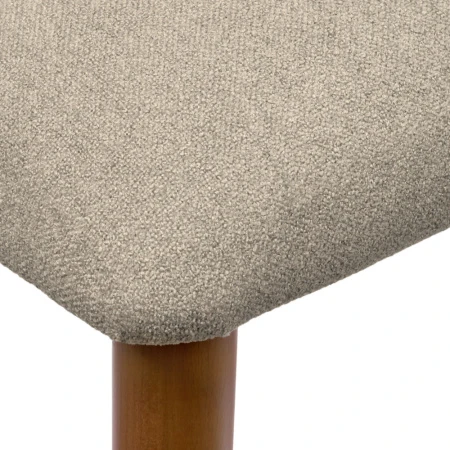 Купить Стул Lucas 3 латте букле с ножками цвета орех по низкой цене