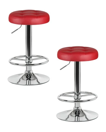 Набор 2 шт Табурет барный DOBRIN BRUNO, бордовый