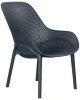 Купить Набор 4 шт Кресло DOBRIN LONZO, антрацит (GR-12) с УФ-защитой в интернет-магазине КупиКресла.ру