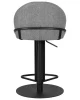 Купить Стул барный DOBRIN OLIVER, серая ткань (FLY1347-17) по выгодной цене для кафе, ресторанов и кухни