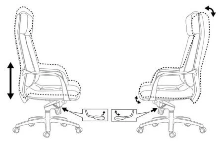 Кресла руководителя - Кресло руководителя Бюрократ _DAO белый кожа крестовина алюминий