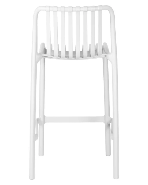Стул полубарный DOBRIN CHLOE, белый (W-02) для кафе, ресторанов и кухни