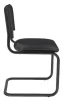 Стул Сильвия 01S Черный/Металл Черный для посетителей и сотрудников фото