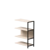 Полустеллаж металлический средний Everprof EVO (ЭВО) 805х385x1120 Кашемир/Черный