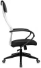 Кресла руководителя - Кресло руководителя Бюрократ CH-607 светло-серый TW-02 сиденье черный сетка/ткань с подголов. крестов. пластик