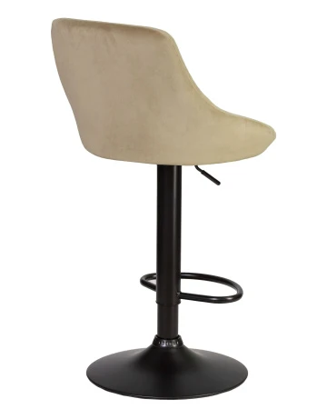 Купить Стул барный DOBRIN LOGAN BLACK, мокко велюр (MJ9-9) по выгодной цене для кафе, ресторанов и кухни