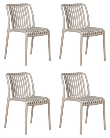 Набор 4 шт Стул обеденный DOBRIN WALTER, бежевый