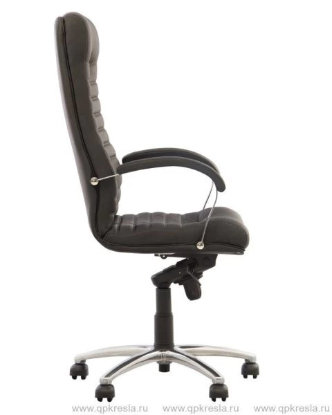 Кресло руководителя ORION STEEL CHROME (Орион) (Экокожа черный)