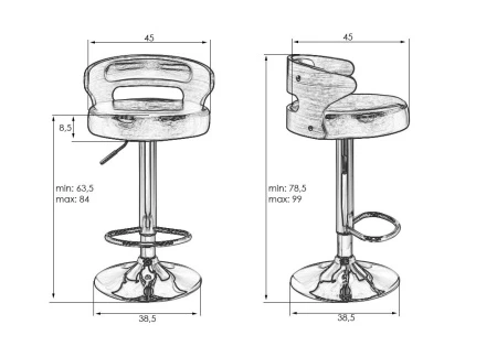 Купить Набор 2 шт Стул барный DOBRIN FRED, натуральное дерево, кремовый в интернет-магазине КупиКресла.ру