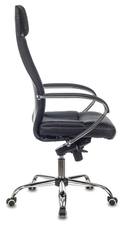 Кресла руководителя - Кресло руководителя Бюрократ CH-609SL/ECO черный эко.кожа крестовина металл хром