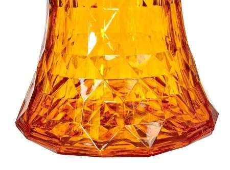 Купить Стул-пуф Stone прозрачный оранжевый по низкой цене