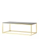 Журнальный стол 120*60 ТАУН золото стекло smoke