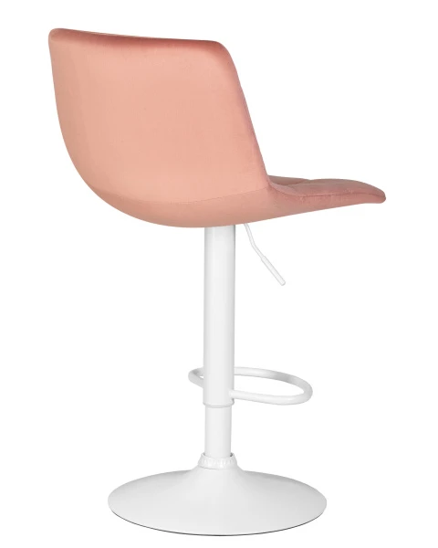 Купить Набор 2 шт Стул барный DOBRIN TAILOR WHITE, пудрово-розовый велюр (MJ9-32) по низкой цене