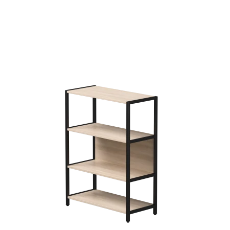 Стеллаж металлический средний Everprof EVO (ЭВО) 830х385x1120 Дуб Соната/Черный