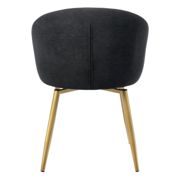 Купить Стул Paola графит, матовое золото, на поворотном механизме по низкой цене