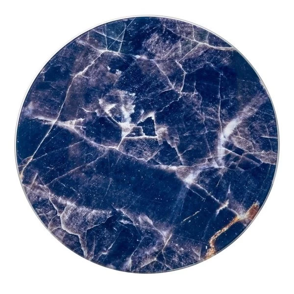 Купить Набор кофейных столиков Tango темно-синий с ножками матовое золото, 2шт по низкой цене