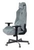 Кресла для геймеров - Кресло игровое Knight N1 Fabric серо-голубой Light-28 с подголов. крестов. металл