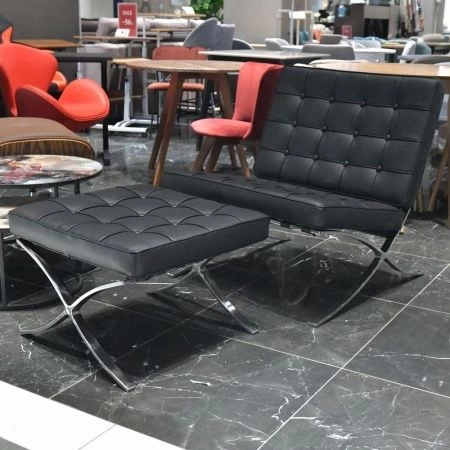 Купить Оттоманка BARCELONA чёрный по низкой цене