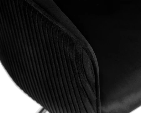 Купить Стул барный DOBRIN DARCY BLACK, черный велюр (1922-21) по выгодной цене для кафе, ресторанов и кухни