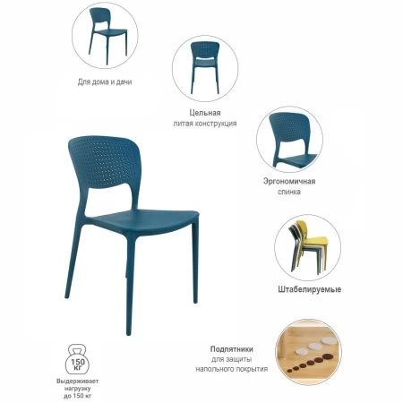 Купить Стул Spot бирюзовый по низкой цене