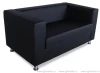 2х местный диван Аполло Экокожа Черный
