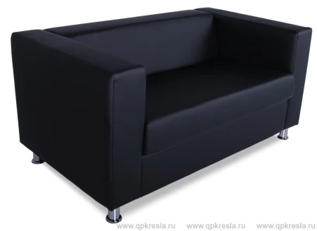 2х местный диван Аполло Экокожа Черный