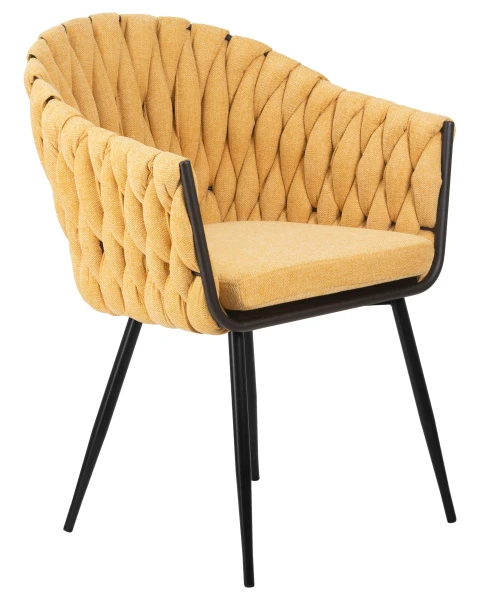 Купить Набор 2 шт Стул обеденный DOBRIN MATILDA, жёлтая ткань (LAR 275-8) по низкой цене