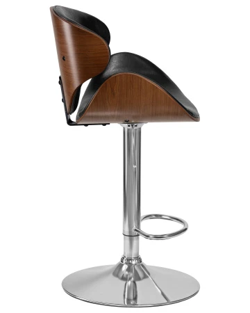 Купить Набор 2 шт Стул барный DOBRIN KARTER, коричневое дерево, чёрный в интернет-магазине КупиКресла.ру