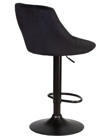 Купить Стул барный DOBRIN LOGAN BLACK, черный велюр (MJ9-101) по выгодной цене для кафе, ресторанов и кухни