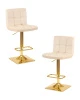 Набор 2 шт Стул барный DOBRIN GOLDIE, бежевый велюр (MJ9-10)