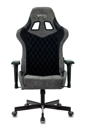 Кресла для геймеров - Кресло игровое Zombie VIKING 7 KNIGHT Fabric черный текстиль/эко.кожа с подголов. крестовина металл