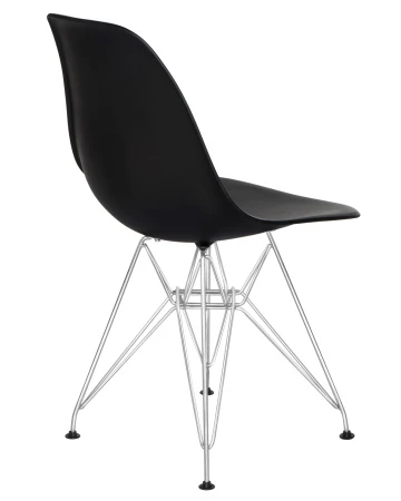 Купить Набор 4 шт Стул обеденный DOBRIN DSR, ножки хром, цвет чёрный (B-03) в интернет-магазине КупиКресла.ру