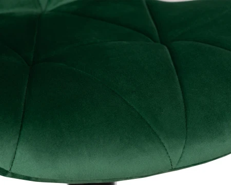 Купить Стул барный DOBRIN BARNY BLACK, зеленый велюр (MJ9-88) по выгодной цене для кафе, ресторанов и кухни